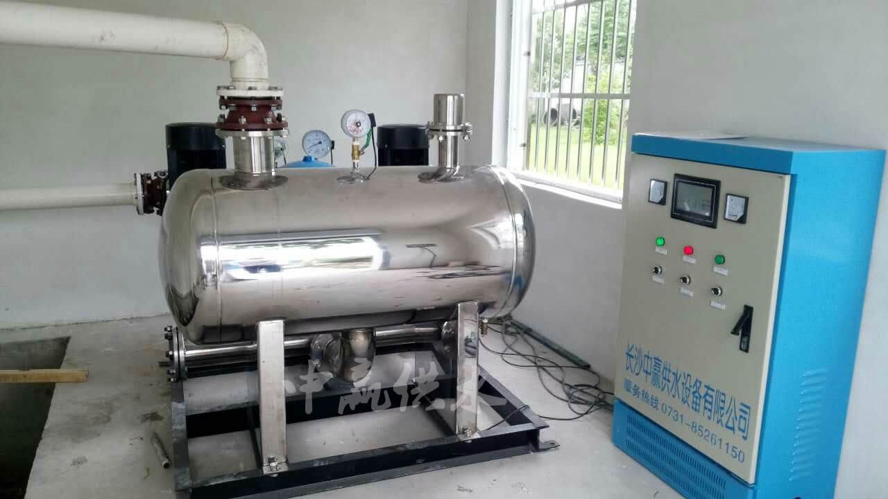 無負(fù)壓無吸程供水設(shè)備安裝調(diào)試完畢，正常運行